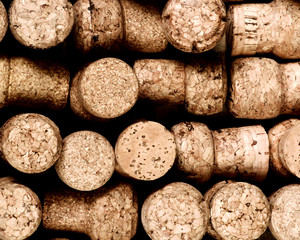 Champagne Corks Background