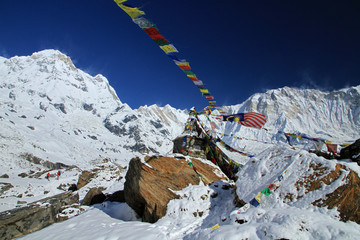 Annapurna South - 7,219 m (23,684 ft), Annapurna Massif, Himalayas, Nepal 