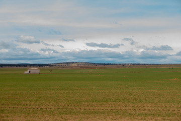 Desert field in the province of Zaragoza