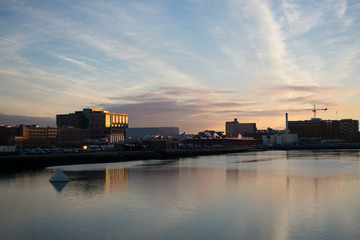 Naklejka premium A pretty view on a sunset