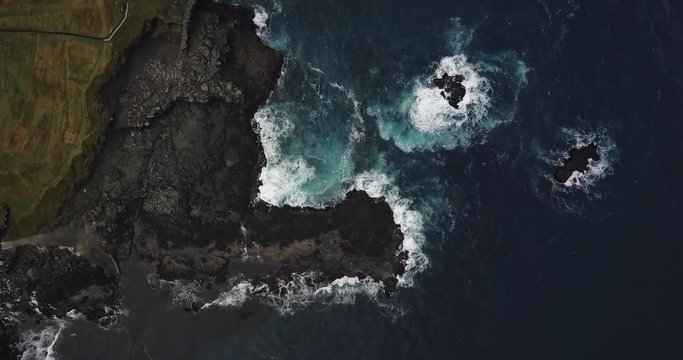 Rocky seashore landscape