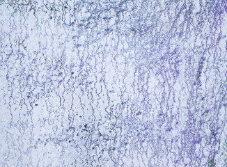 Streaks of violet and blue paint on white background