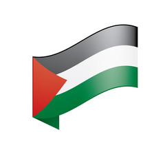 Palestine flag, vector illustration