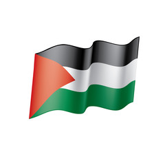 Palestine flag, vector illustration