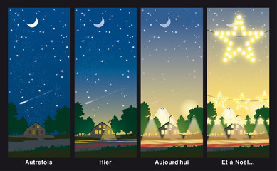 Pollution lumineuse - Au fil du temps © Graphithèque