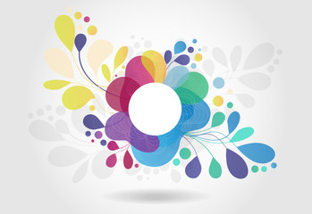 bright colored abstract background, vector illustration