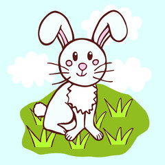 Cartoon Rabbit stock illustration