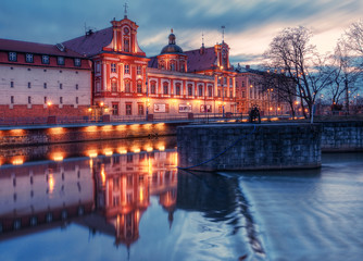 Fototapeta na wymiar Historic old city of Wroclaw, Poland.