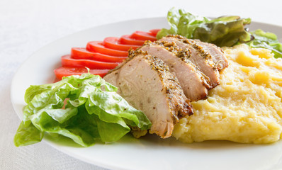 baked turkey with vegetables
