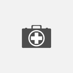 Medical flat symbol icon for web in trendy flat style isolated on grey background