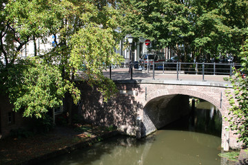 Historical Arch bridge  in the centre of the city
