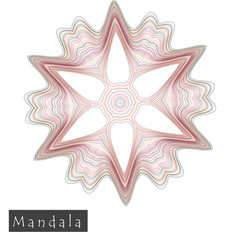 Obraz premium Made of thin lines detailed mandala.