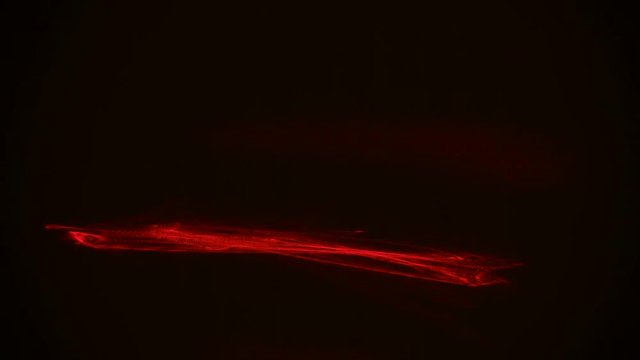 Red streaks light abstract animation background. Seamless Loop