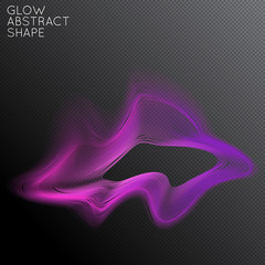 Abstract glow plasma shape