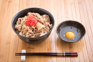 japanese beef rice bowl