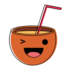 kawaii cocktail icon