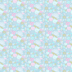 Seamless floral pattern.Vector