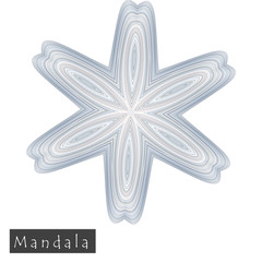 Obraz premium Made of thin lines detailed mandala.