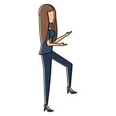Fototapeta premium avatar businesswoman design