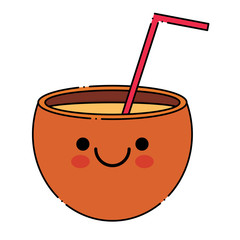 kawaii cocktail icon