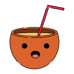 kawaii cocktail icon