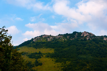 Fototapeta na wymiar Green hill in Bosnia
