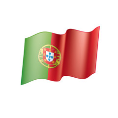 Portugal flag, vector illustration