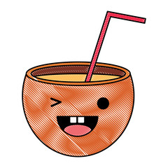 kawaii cocktail icon