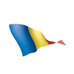 Romania flag, vector illustration