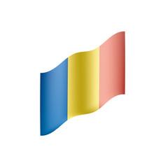 Romania flag, vector illustration