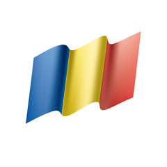 Romania flag, vector illustration