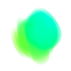 Watercolor spot. Colored aquarelle blotch on isolated background. Backdrop for design. Greeting card. Art creation. Doodle for inscriptions. Watercolour splotch. Bright blur stain. Abstract background