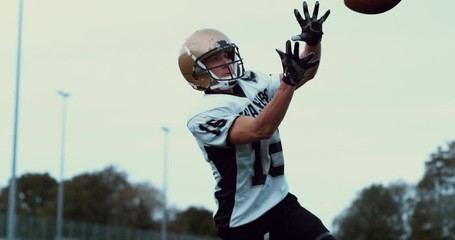 American football players in stadium during game - Powered by Adobe