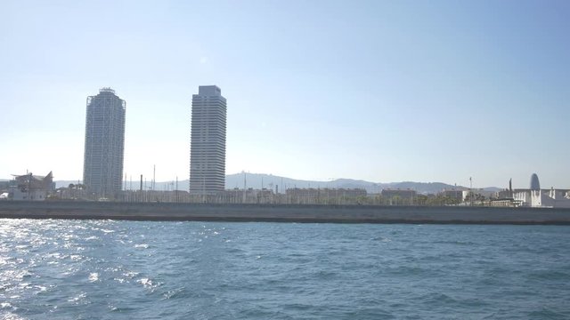 Barcelona with Mapfre Tower and Hotel Arts