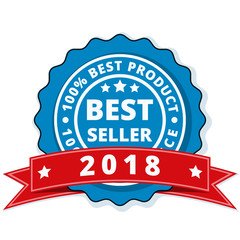 Best Seller 2018 label illustration