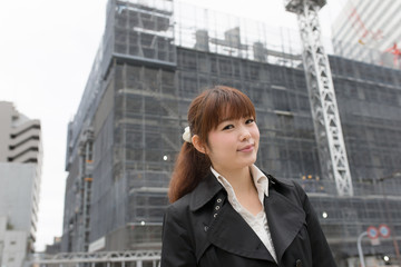 Fototapeta premium OL・工事現場