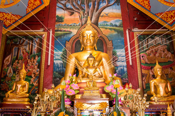 Buddha statue , temples in Chiang Mai ,Thailnd