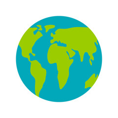 Isolated earth icon image. Earth day