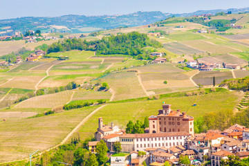 Fototapeta na wymiar The Barolo castle in Piedmont, Italy
