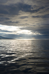 Fototapeta premium Landschaft in der Skjálfandibucht bei Húsavík / Nord-Island