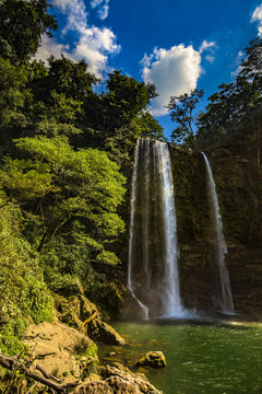 Mexico. Misol-Ha waterfall (Cascada de Misol-Ha, state of Chiapas)