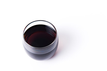 Glass of coke isoalted on white