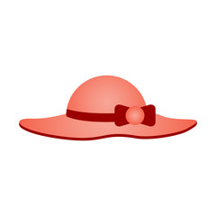 Isolated girl summer hat icon