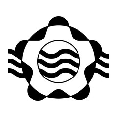 Isolated lifesaver icon