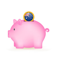 Australia Flag Coin Piggy Bank Savings
