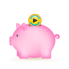 Bahamas Flag Coin Piggy Bank Savings