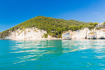 The Baia Zagare Beach; in Apulia, Italy