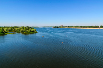 View on a river Dnieper on summer