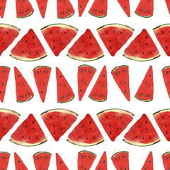 Watermelon watercolor pattern