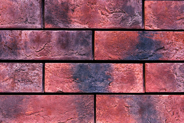 beautiful red brick masonry at home on the street